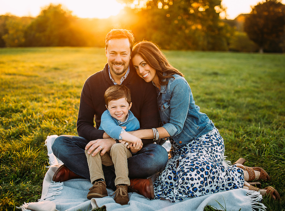 sunset behind San Francisco city skyline